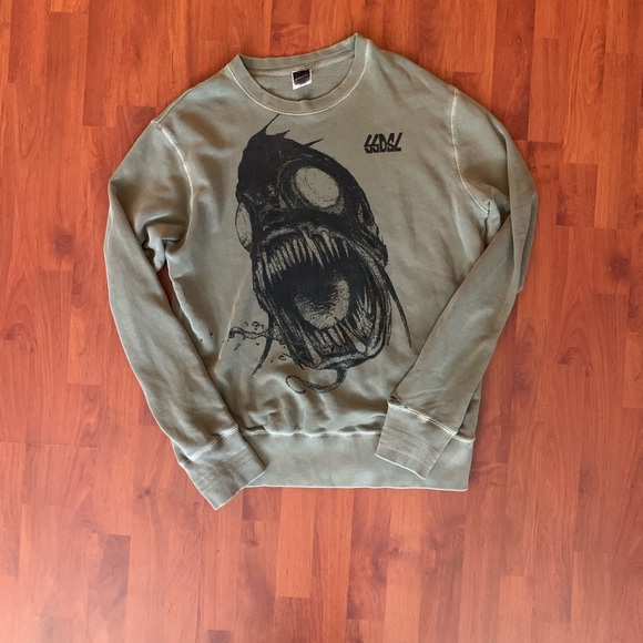 Vintage 55DSL Army Green Graphic Men’s Sweater XL - Picture 9 of 14